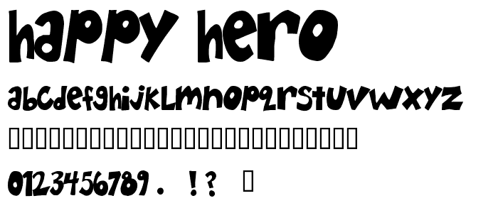 Happy Hero font